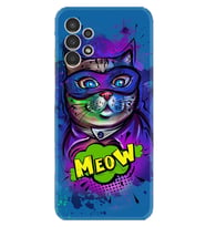Samsung Galaxy M14 Kılıf Silikon Desen Özel Seri Super Meow 1715
