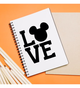 Aşk Love Sevgili Tasarımlı Defter