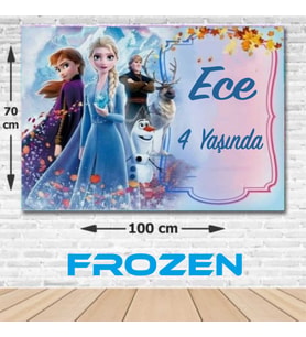 FROZEN DOĞUM GÜNÜ AFİŞİ 70*100 CM