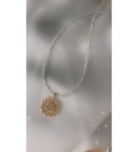 Pembe Opal Kolye