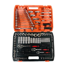 Moonshop 216 Parça Lokma Anahtar Takımı CR-V 1/4 Cırcırlı Parlak Choromo Venedium Oto Tamirci Seti..