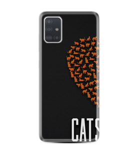 Samsung a71 A72 A73 A7 A9 2018 C7 C9 Kılıf Desenli Silikon Cats 1792