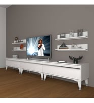 Decoraktiv Eko 270R Mdf Silver Tv Ünitesi Tv Sehpası (Beyaz)