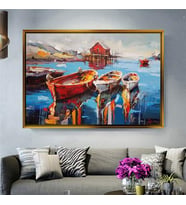 Altın Çerçeveli dekoratif tablo a697 (Gold)