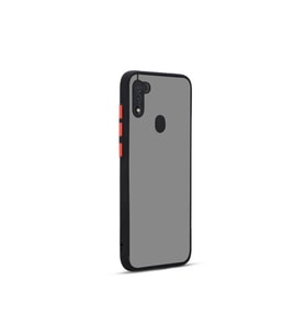 Samsung Galaxy M11 Uyumlu Kılıf Zore Hux Kapak (Siyah)