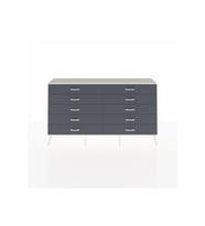 Arges Konsol 10 Çekmeceli  176x30x99 Antrasit-Aytaşı/Antrasit