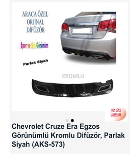 Chevrolet Cruze Difüzör Siyah Boyalı