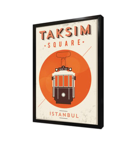 Tramvay Çerçeveli Mdf Tablo
