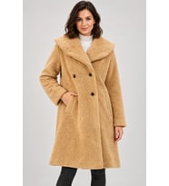 Dewberry Kadın %100 Polyester Kaban Camel Z9776 Günlük Dış Giyim, Kazak ve Gömlek Kombini, Seyahat Gardırobu