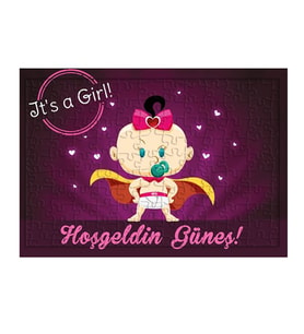 Kız Bebek Hoş geldin Hediyesi İsimli Puzzle