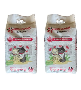 Lumpysand Bebe Pudralı Ince Grey White Kedi Kumu 10 Lt X 2 Adet