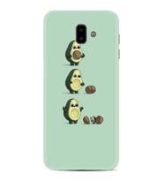 Samsung J6 Plus J7 Prime J7 Pro M20 Kılıf Desenli Silikon Avokadolar1352