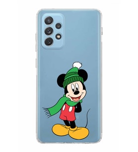 Samsung Galaxy A72  Kamera Korumalı  Kapak Mickey Mouse Tasarımlı  Şeffaf Kılıf