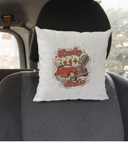 BK Gift Lucky Strike Tasarımlı Kare Araç Koltuk Yastığı-1