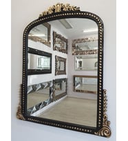 Ayna Denizi Lady Black Gold Model Siyah Altın Renk Dekoratif Ayna