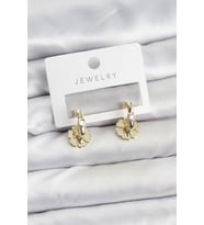Pirinç Gold Renk Kadın Göçmen Küpe 5886 - GLST8199-8309