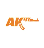 ak47 sticker17x17 Cm Turuncu