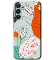 Galaxy A35 Kılıf HD Desen Baskılı Kılıf - Vektör Çiçekler