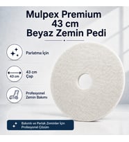 Mulpex Premium 43 cm Beyaz Zemin Pedi – Cila Parlatma Pedi