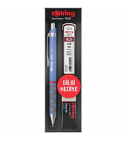 Rotring Tikky Versatil Kalem Min Silgi 3 lü Set 0,5 Mm Menekşe Mavi - Orjinal