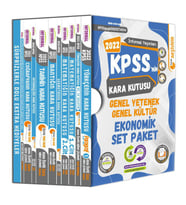 KPSSNİN Kara Kutusu Genel Yetenek Genel Kültür Ekonomik Set Paket Konu Özetli Di (Beyaz)