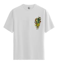 Mic Skull - %100 Pamuklu Erkek Beyaz Tişört - Premium Quality (Siyah - Beyaz)