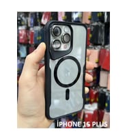 İphone 15 Plus T-Max MagSafe Uyumlu Siyah Silikon Kılıf