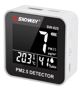 Sndway SW-825 PM2.5 Partikül Ölçer - Sıcaklık ve Nem Monitörü