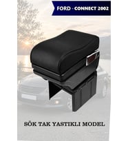 connect 2002 kol dayama Yastıklı geniş model Siyah Lüks Deri