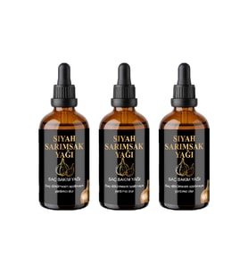 Siyah Sarımsak ve Pirinç Suyu Saç Bakım Serumu 50 ml x3