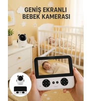 720p Hd Gece Görüşlü Kablosuz Bebek Kamerası İki Yönlü Sesli Yeni Nesil