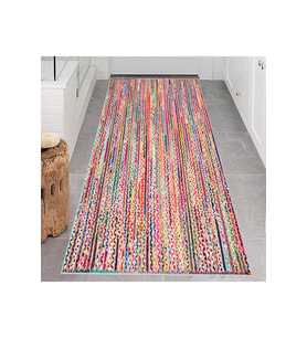 Rovigo Home Dijital Baskı Yıkanabilir Kaymaz Taban Salon Halısı RVG0652 (Pembe)