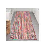 Rovigo Home Dijital Baskı Yıkanabilir Kaymaz Taban Salon Halısı RVG0652 (Pembe)