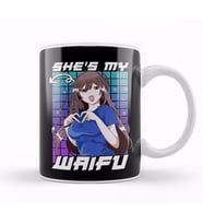 Cute She s My Waifu Anime Girl Kawaii Kupa Bardak Porselen
