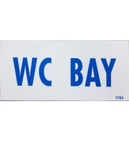 Wc Bay Uyarı Levhası 12,5x25 KOD: DEK 1783
