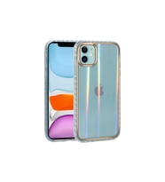 Apple iPhone 11 Uyumlu Kılıf Desenli Parlayan Transparan Zore Avva Kapak (Model 7)