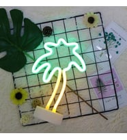 Palmiye Ağacı Tasarımlı Neon Led  Lamba 18*29 cm