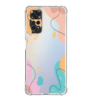 Xiaomi Redmi Note 11 Kamera  Korumalı  Antishock Kapak Karışık Renkler Tasarımlı Şeffaf Kılıf