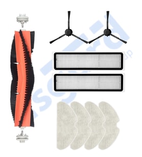 Dreame D10S, D10S PRO, D9 MAX GEN2 Uyumlu 1 Ana Fırça 2 Yan Fırça 2 Filtre 4 Mop PKT-iasgf0000224