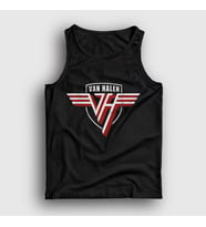 Presmono Unisex Siyah Logo Van Halen Atlet 439371tt