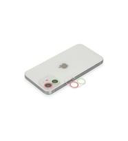 İphone 12 Renkli Kamera Lens Koruma Cam - Yeşil-pembe