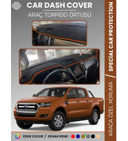 FORD RANGER (2018-2019) Torpido Örtüsü Ön Göğüs Koruma Torpido Koruma Tam Uyum Kaymaz Kolay Montaj