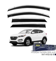 Niken Hyundai Tucson Cam Rüzgarlığı Kromlu 4'Lü 2015+ Sonrası (Beyaz)