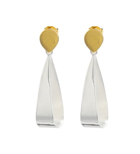 Sallantılı 925 Ayar Gümüş Modern Küpe 201021881