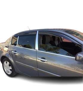 Renault Megane 2 Krom Kapı Direği 2004-2010 4 Parça P.Çelik