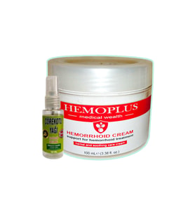 Hemoplus 100 ml Hemeroid Basur Kremi + 30 ml Çörek Otu Ağrı Dindirici Yağ