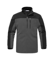 Ghassy Co. Erkek Mountain Windproof Yarım Fermuarlı Cepli Polar  (Füme)