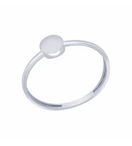 Diamond Line-Gülaylar Beyaz Altın 14 Ayar Geometrik Yüzük