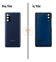 Samsung S20 Fe Lacivert Arka Pil Kapağı Batarya Kapağı Lazer Kesim Back Cover