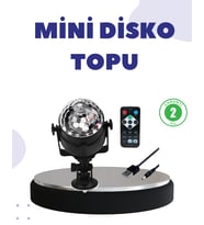 Ses Duyarlı Mini Disko Küre Lamba